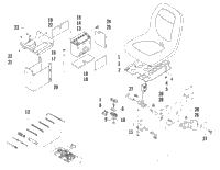 Seat, Battery, And Tool Kit Assembly