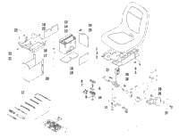 Seat, Battery, And Tool Kit Assembly