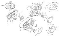 Clutch/V-Belt/Magneto Cover Assembly