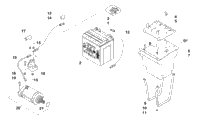 Battery And Starter Motor Assembly