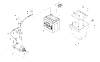 Battery And Starter Motor Assembly