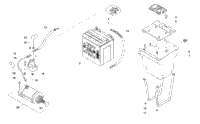 Battery And Starter Motor Assembly
