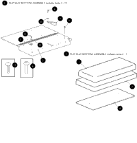 Flip Seat Bottom Assembly