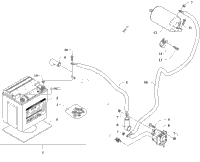 Battery And Starter Motor Assembly