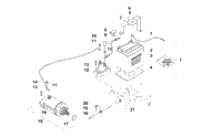 Battery And Starter Motor Assembly