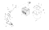 Battery And Starter Motor Assembly