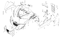 Grille, Front Body Panel, And Side Panel Assembly