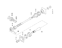 Secondary Drive Assembly (Engine Serial No. Up To 0700A70010049)