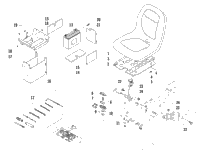 Seat, Battery, And Tool Kit Assembly