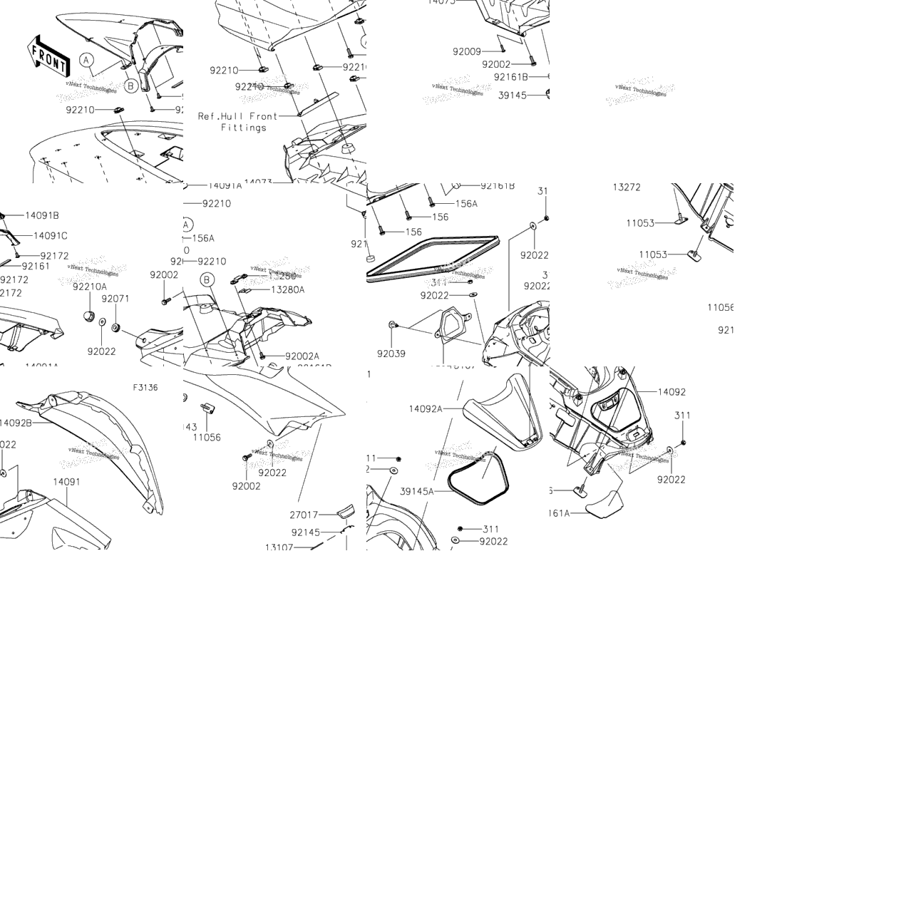 Hull Middle Fittings