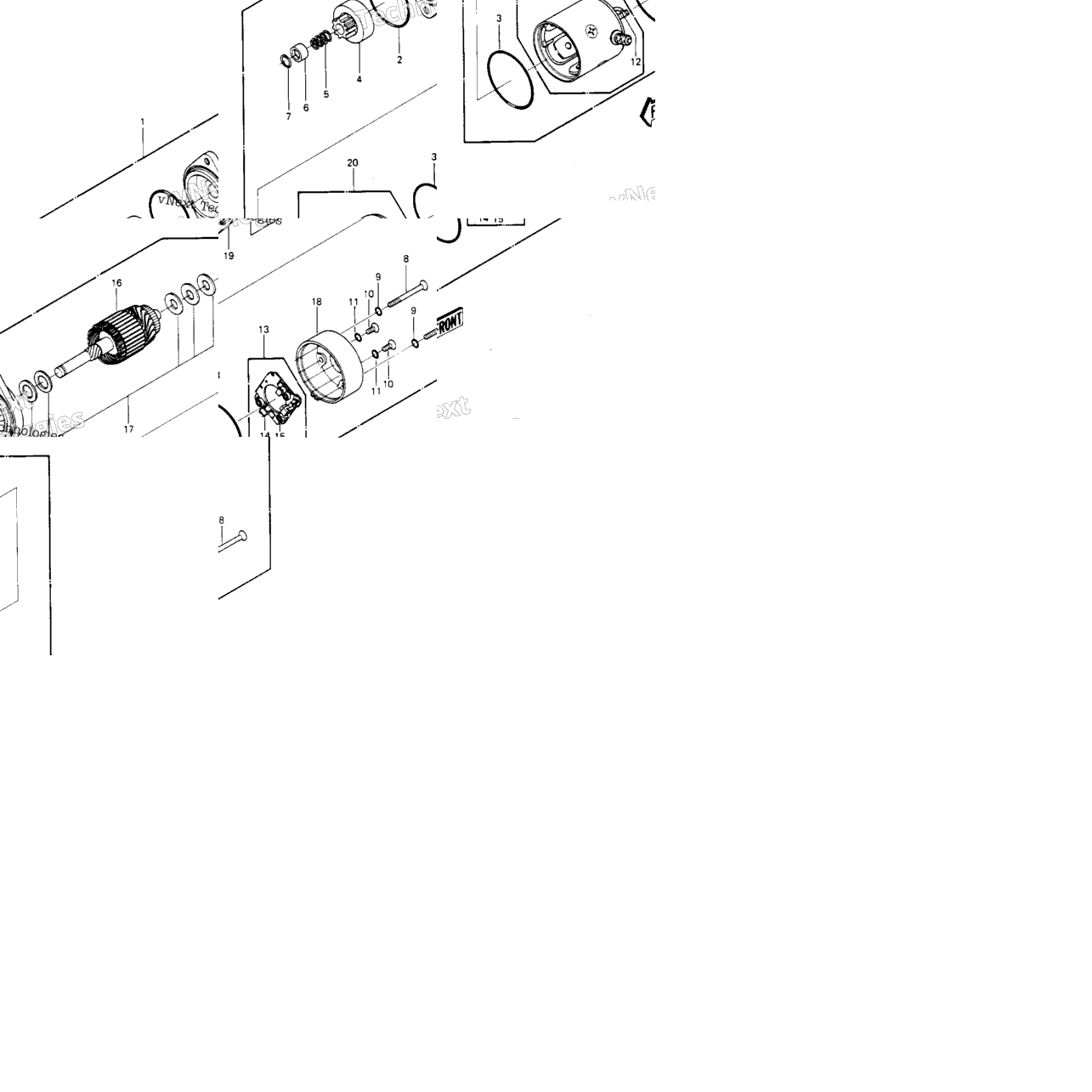 Starter Motor ('84-'86 Js440-A8/A9/A10)