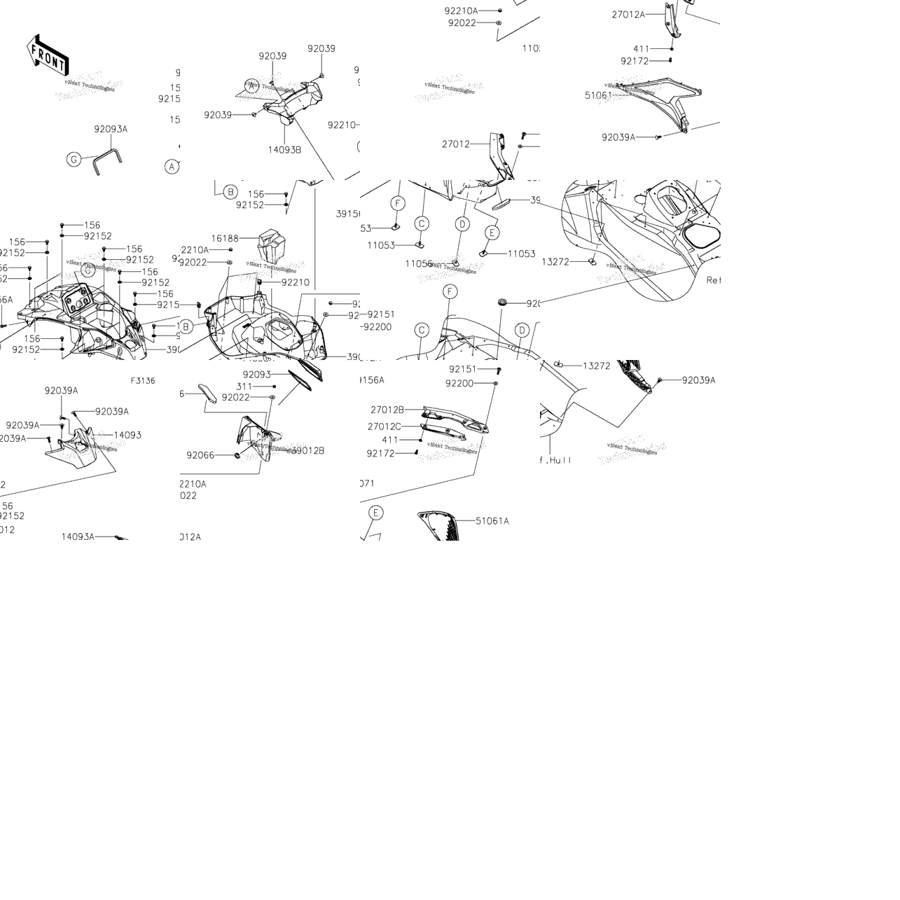 Hull Middle Fittings