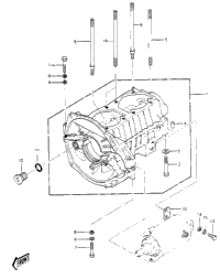 Crankcase ('84-'86 Js440-A8/A9/A10)
