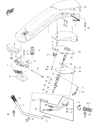 Handle Pole/Switches ('84-'86 Js44