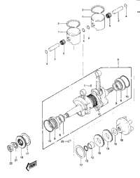 Crankshaft/Pistons ('82-'83 Js440-A6/A7)