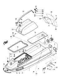 Hull/Engine Hood (Js550-A8)