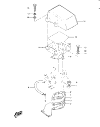 Carburetor Brackets/Flame Arrester ('82-