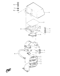 Carburetor Brackets/Flame Arrester ('84-