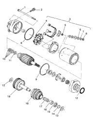 Starting Motor Assembly Sl 750