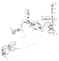 Fuel System Sl 700 Deluxe & Intl. Sl 700 Deluxe I974072 (4940874087A012)