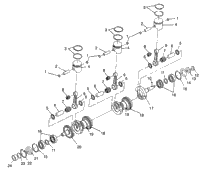 Crankshaft & Piston Sl 900 & Intl. Sl 900 I964291