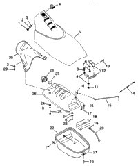 Front Storage Compartment Sl 900 B974091 & Sl 1050