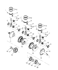 Crankshaft & Piston Sl 750