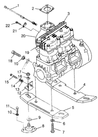 Engine Mounting Sl 700 B974071, Intl. Sl 700 I974071, Sl 700 Deluxe
