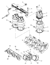Cylinder & Manifold Sl 780 & Intl. Sl 780 I974088