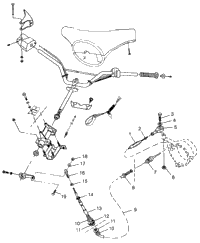 Steering Sl 700 B974071, Intl. Sl 700 I974071, Sl 700 Deluxe & In