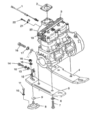 Engine Mounting Hurricane B964466 & Intl. Hurricane