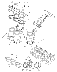 Cylinder,Head & Exhaust Valves
