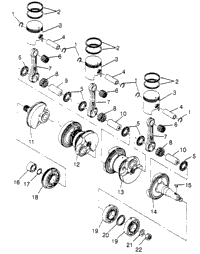 Crankshaft & Piston Slx 780 & Intl. Slx 780 I964287