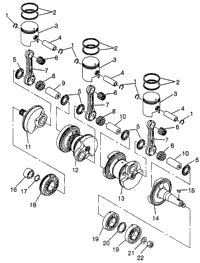 Crankshaft & Piston Sl 780 & Intl. Sl 780 I964087