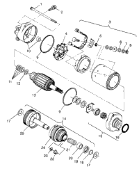 Starting Motor Sl 700 B974071, Intl. Sl 700 I974071, Sl 700 Deluxe
