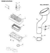 Engine Air Intake/Hull Air Inlet Intl. Sl 700 I (4940874087B010)