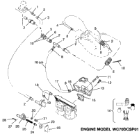 Cooling System Engine Model Wc70dcsp01 Slt 700 & Intl. Slt 700