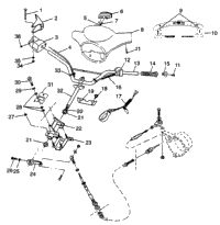 Steering Handlebar Sl 900 B974091 & Sl 1050
