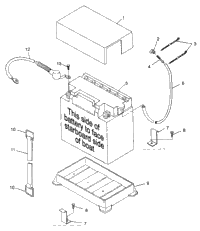 Battery Box Sl 780 & Intl. Sl 780 I974088