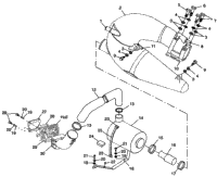Exhaust System Sl 900 B974091 & Sl 1050