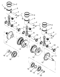Crankshaft & Piston Sl 780 & Intl. Sl 780 I974088