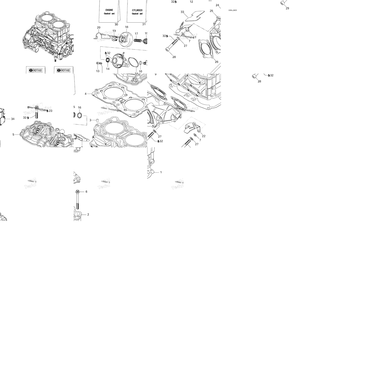 Cylinder, Exhaust Manifold