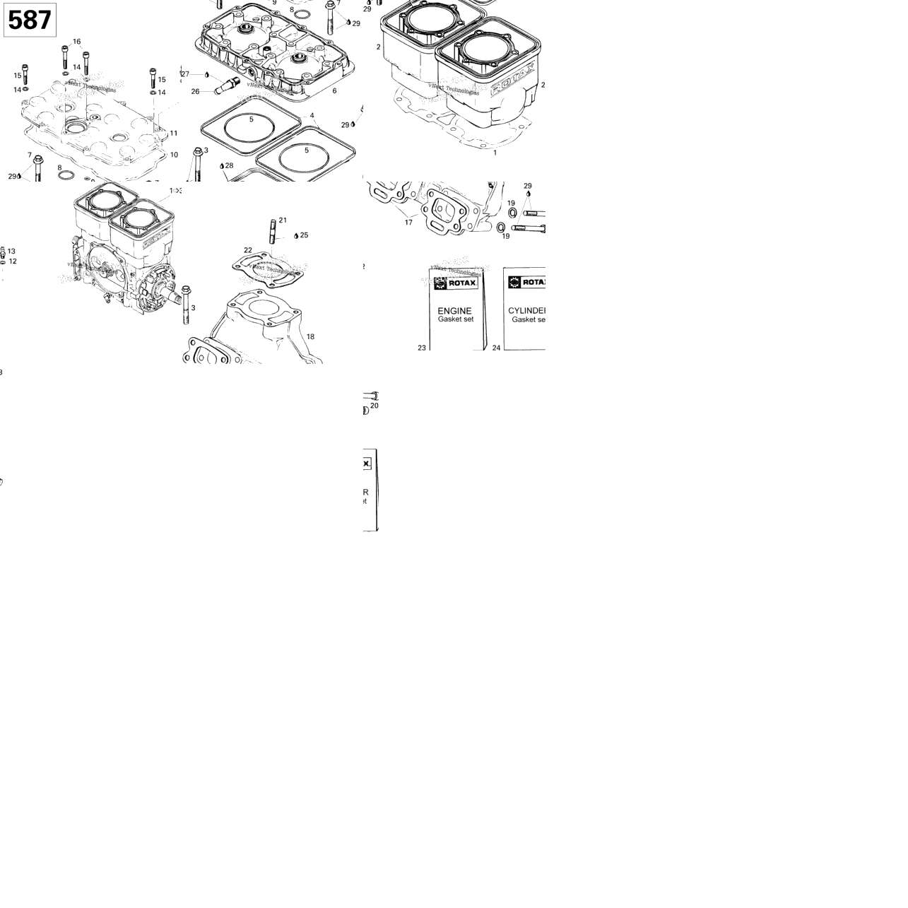 Cylinder And Exhaust Manifold 587