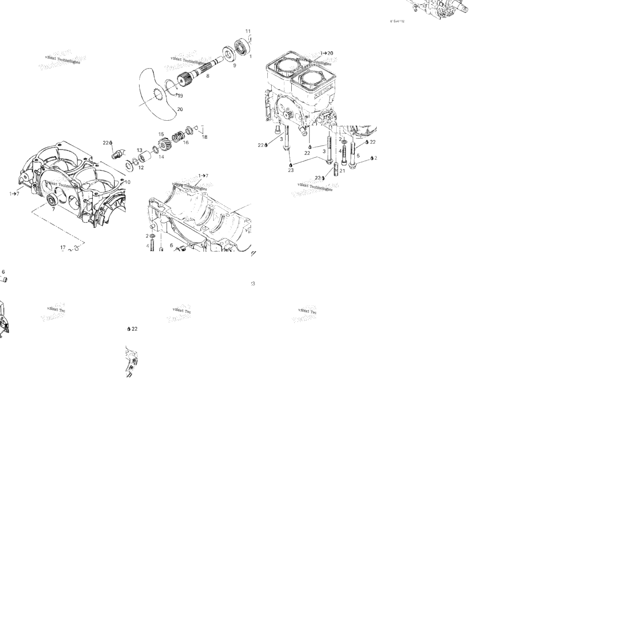 Crankcase, Rotary Valve
