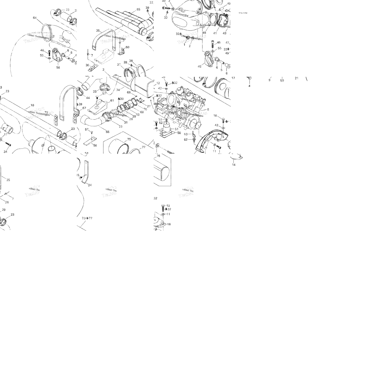 Engine Support And Muffler