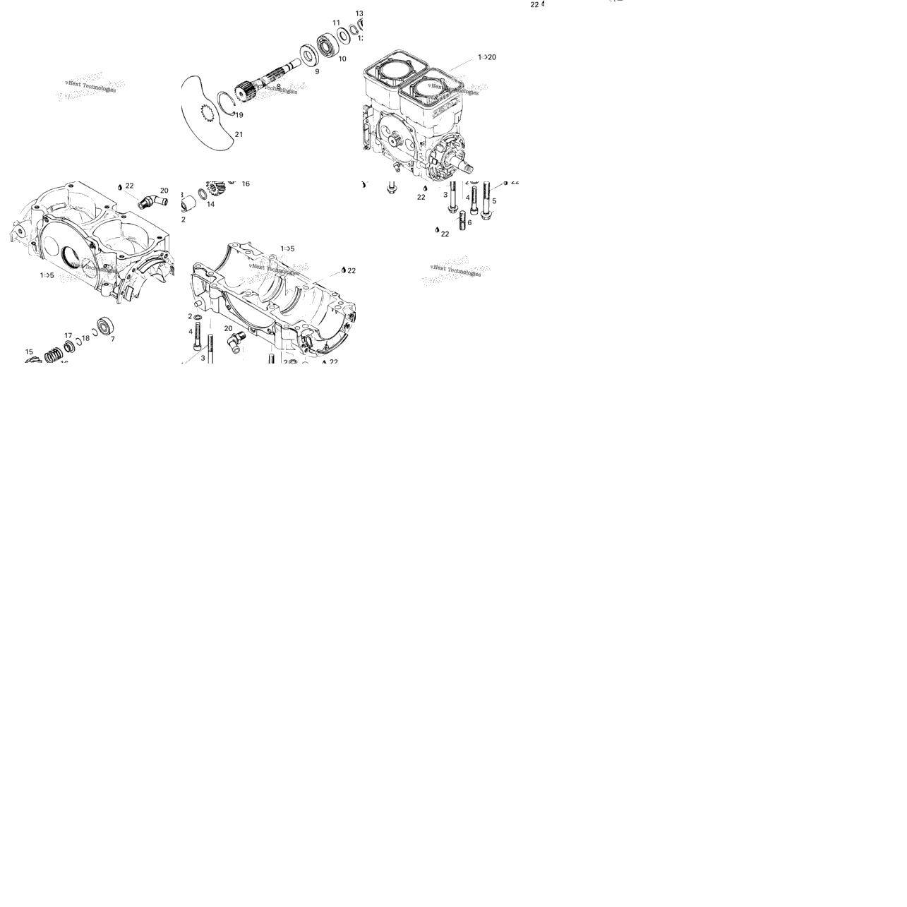Crankcase And Rotary Valve (587)