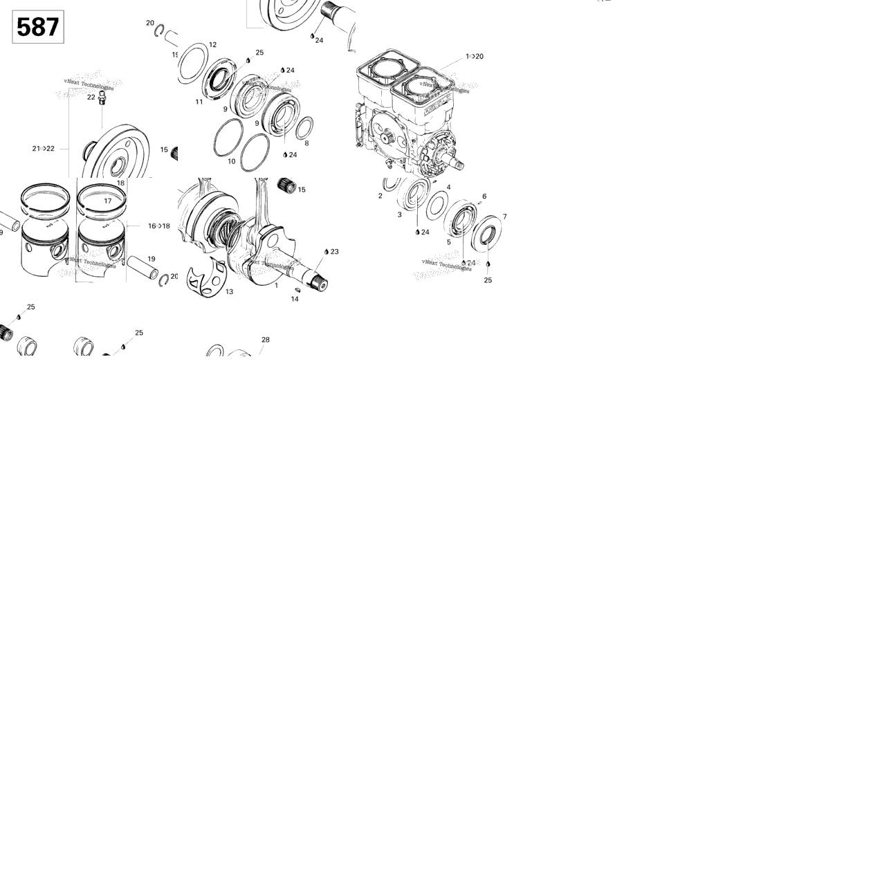 Crankshaft And Pistons 587