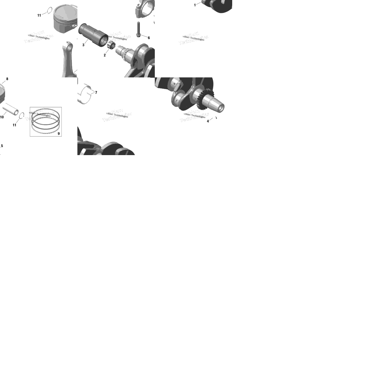 Rotax - Crankshaft And Pistons