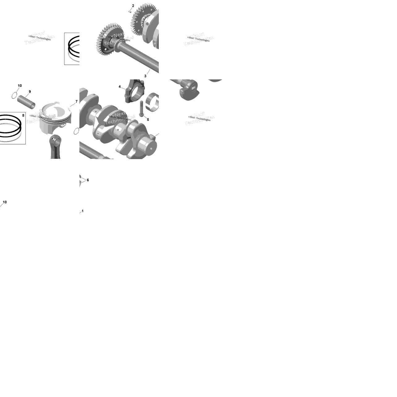 Rotax - Crankshaft And Pistons