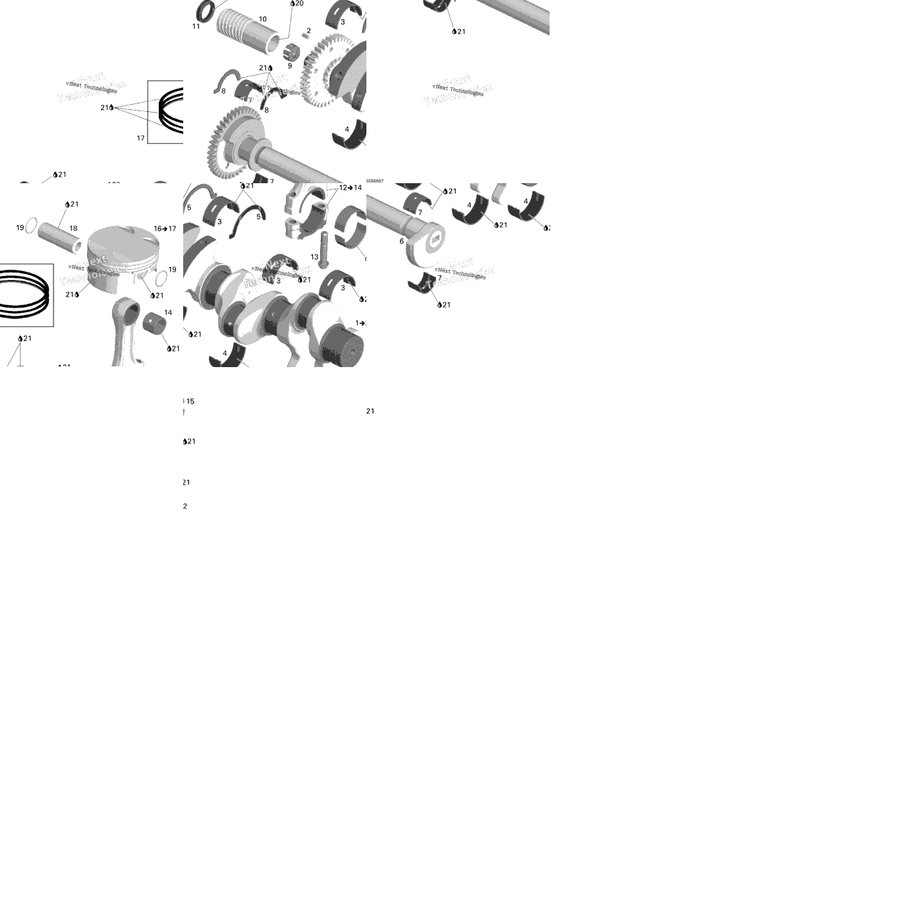 Crankshaft, Pistons And Balance Shaft